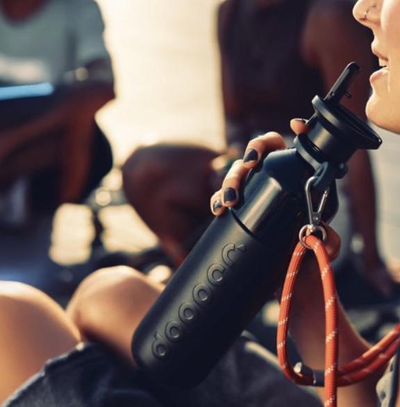 Dopper met Flip Straw in het zwart